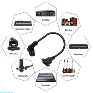dreamedge14 90 Degree IEC320 C13 to C14 Panel Mount Power Cable Down Left Right Angle C13 Female to 
