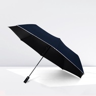 TDN反光防回彈降溫自動開收傘 超大抗UV自動雨傘(海軍藍)