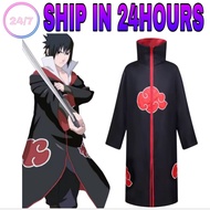 NARUTO SHIPPUDEN SASUKE UCHIHA AKATSUKI CLOAK COSPLAY COSTUME