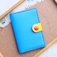 雙咭位四合鈕搭帶護照夾 好好縫皮革材料包 免費刻字 手工包 PASSPORT HOLDER 皮夾 護照夾 證件套 旅行 簡約實用 意大利皮 植鞣皮 客製化