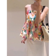 Dopamine Floral Sleeveless Camisole Set for Women - Summer Outfit