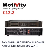 MOTIVITY C12.2 2-Channel Professional Power Amplifier - 2 x 600 Watt