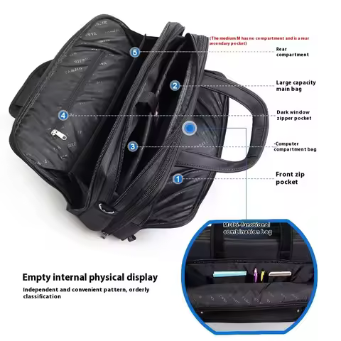 Large Capacity Briefcase Bag Men Business Bags 14 15.6 inch 17 inch 19 Laptop Bag Shoulder Bags Canv