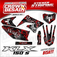 Semifull KLX 150 S / KLX 150 Old Sticker Design Variations - Kawasaki KLX 150S Striping Decal