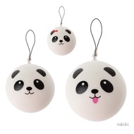 Kiki Cute Panda Squishy Steamed Bun Bag Phone Pendant Lanyard Keychain Kid Toy