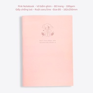 B5 writing pad with horizontal/checkered lines - 100gsm thick paper - 80 pages