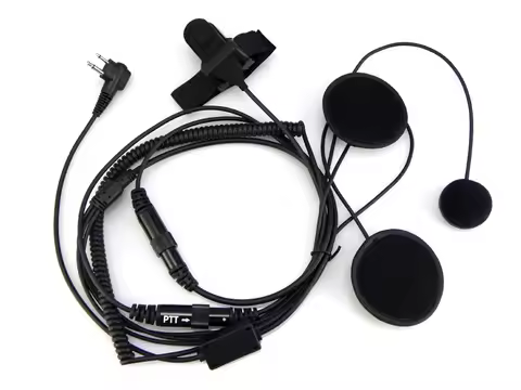 2-Pin Motorcycle Full Face Helmet Headset for Motorola Walkie Talkie Portable Radio CP040 CP140 CP30