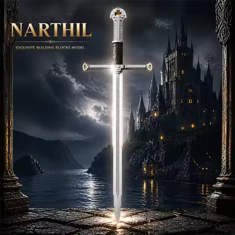 Creative Famous Samurai Sword Weapon Model Building Blocks Lord of Rings Bricks Assembly Toys Kid Ch