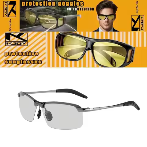 Anti-Glare Night Vision Driver Goggles Fashion Sunglasses Cycling Goggles Night Driving Enhanced Lig