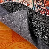 Non Slip Rug Pad, 1/4” Extra Thick Felt Under Rug, 9x12 Ft Rug Pad, Cushioned Carpet Padding for Are