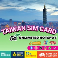 JOYTEL【 Taiwan SIM Card 】【 🔥UNLIMITED CHEAP PRICE 】Taiwan Travel SIM Card Taiwan Simkad 台湾SIM Card
