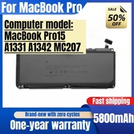 For MacBook Pro15 A1331 A1342 MC207 Laptop Battery High Capacity Battery High Quality Replacement Ba