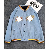 Jacket bomber 2hand embroidered 2hand baseball bomber jacket selected goods