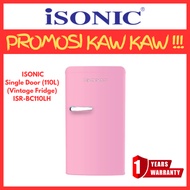 ISONIC ISR-BC110LH 110L SINGEL DOOR FRIDGE VINTAGE DESIGN PETI SEJUK SATU PINTU 单门冰箱