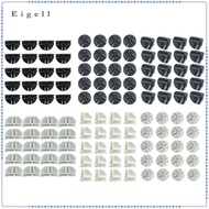 [Eigell] Storage Shelving Grid Connectors 20 Pieces PP Material for Clothes Organizer Drawer Cabinet