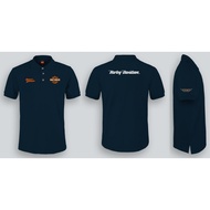 HARLEY DAVIDSON MOTORSPORT POLO TSHIRT | COLLAR TSHIRT | HONEYCOMB POLO | SMART CASUAL |MOTOR SPORT/BAJU TSHIRT BERKOLAR