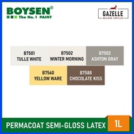 ∣ ⛅ ∦ Boysen Color Series Permacoat Semi-Gloss Latex Paint Winter Morning B7502- 1 Liter