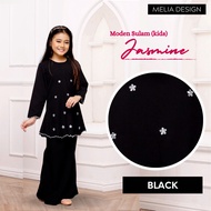 Melia Design Baju Kurung Moden Sulam Eksklusif Murah Viral Baju Budak Perempuan Hitam