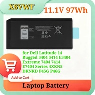 11.1V 97Wh X8VWF Laptop Battery for Dell Latitude 14 Rugged 5404 5414 E5404 Extreme 7404 7414 E7404 