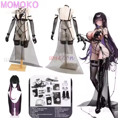 NIKKE The Goddess of Victory Mihara Cosplay Costumes for Women Mihara Combat Costume Wig Halloween W