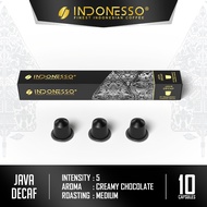INDONESSO Java Decaf Decaffenaated Coffee Capsules Compatible with Nespresso Machines Low Cafein Cof