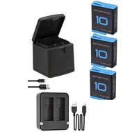 For gopro hero 9 dual baery charger Smart Fast Charging 1800mAh Li-ion Camera Baeries For GoPro Hero 10 Black essories