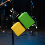Dual Tone Double Bell Cowbell Sturdy Plastic Cowbell Colorful for Preschoolers, Beginners, Preschool