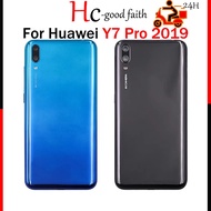 New high quality Battery Cover For Huawei Y7 Pro 2019 Back Battery Cover Rear Housing Replacement Repair Parts