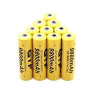 (แพ็ค8ก้อน)**หัวนูน** ถ่านชาร์จ 18650 3.7V รุ่น 9900mAh พร้อมส่ง