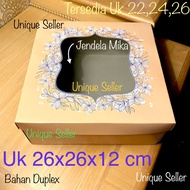 [Contents 10] GOLD Hampers Tart Cake Box 26x26x12 cm Box Rice Cake Pudding Bread Box 26 x 26 x 12