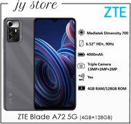 ZTE Blade A72 5G *FREE NTUC Voucher* | 6.52" HD+ Display | 13MP Triple Camera | NFC |