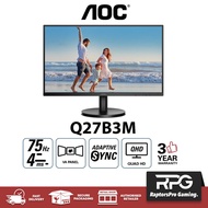 (READY STOCK) AOC Q27B3M 27" VA 2K WIDE VIEW QHD 4MS 75Hz