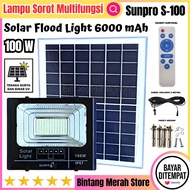 SUNPRO S-100 Solar Light 100Watt Lampu Sorot Led Tenaga Surya | Lampu Led Sorot Tenaga Surya 100 Wat