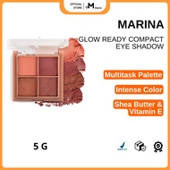 MARINA - GLOW READY COMPACT EYESHADOW PALLETE 5G | TROPICAL Matte Shimer