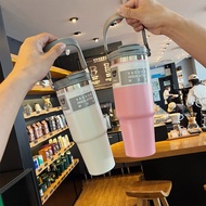 304 20oz 30oz 600ML 900ml Temperature-Retaining Glass With Handle And Straw Hot And Cold For Up To