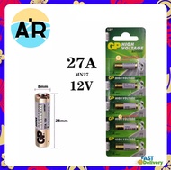 GP 23A 27A 12V 5 ก้อน ถ่านรีโมท ถ่าน 23A 27A 12v นาฬิกาปลุก กล้อง Super Alkaline battery（รับประกัน 3 เดือน）