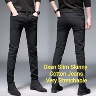 Oxen Men's Slim Skinny Stretchable Cotton Jeans(size:27-38)