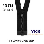 YKK Vislon 5 20cm Zipper 5VS 20 cm Plastic Zipper Open-End 05 Zipper VSO 5