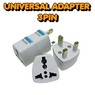 3pin Universal Adapter Travel Adapter 3pin Plug US EU CHINA HK