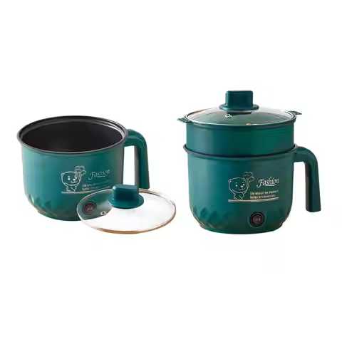 Stainless Steel Noodles Cooker Portable Multipurpose Nonstick 2 Gear Adjustable Heating Pan for Nood
