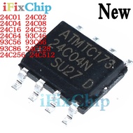 5pcs 24C01 24C02 24C04 24C08 24C16 24C32 24C64 24C128 24C256 24C512 93C46 93C56 93C66 93C86 SOP-8 IC