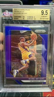 2018-19 Panini Prizm - Blue Prizm #15 Kobe Bryant /199 bgs 9.5