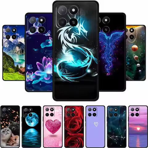 For Honor Play 9A Phone Case 9 A Coque Black Silicone TPU Soft Back Cover For Honor X6C X8C X5B Plus