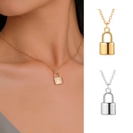 Simple fashion metal lock necklace personality necklace