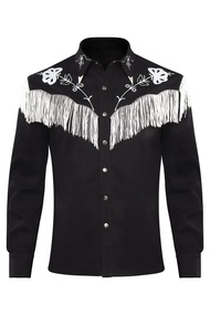 Doll Costume Cowboy Outfit for Adult Doll Cosplay 80s 90s Retro Black Shirt Scarf for Men Halloween