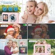 COLO 4K 64MP Digital Camera with Two Screens and 16x Zoom Comes with 64GB Card and Long