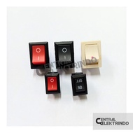 MERAH 2-pin On-Off Karaoke Switch 2-pin On-Off Switch - Black Red/