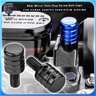 Accessories Mototcycle CNC Rearview Side Mirror Hole Plug Screw Bolts For ZONTES ZT 368G 350D 368D 3