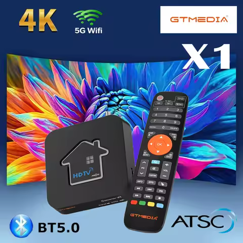 GTMEDIA HDTV Converter X1 4K HDR TV BOX ATSC3.0 Smart Decoder DVR Recording Free With Dual Band Wifi