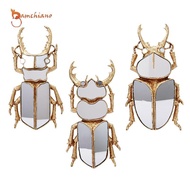 [Gamchiano] Beetle Mirror Wall Decor Modern Artwork Wall Hanging Gold Resin Animals Beetle Mirror fo